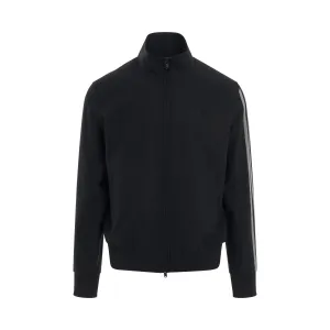 3 Stripes Refined Wool Track Jacket in Black