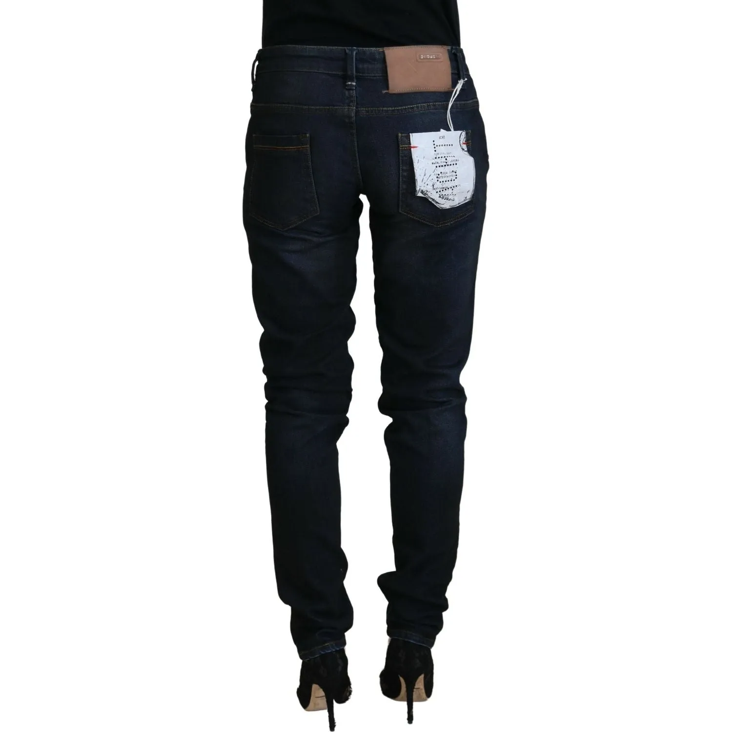 Acht Chic Low Waist Denim Skinny Jeans