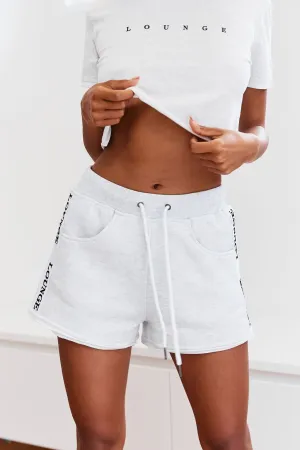 Ash White High Waisted Shorts