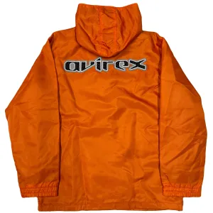 Avirex Spellout Rain Jacket In Orange ( XL )