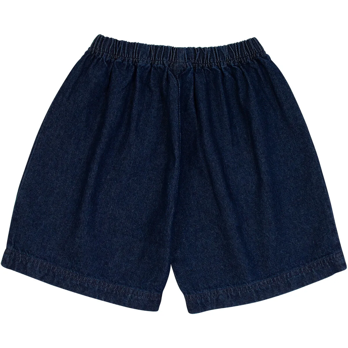 Baggie Denim Short in Dark Denim Rinse Wash by Wynken