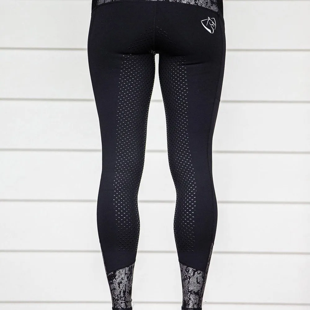 BARE Youth Performance Tights- Black Python