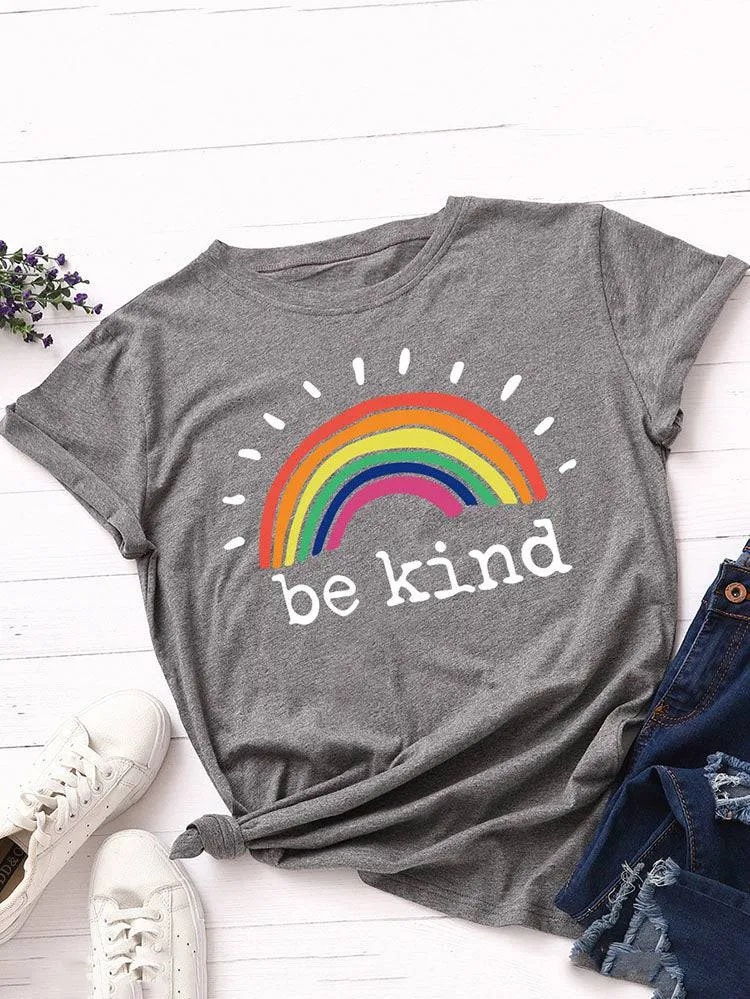 Be Kind Rainbow Tee