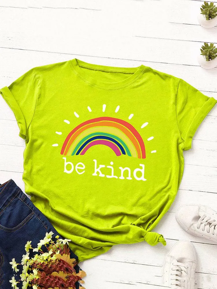 Be Kind Rainbow Tee