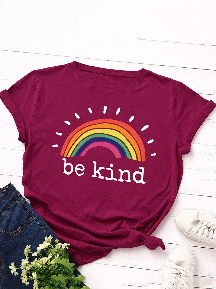 Be Kind Rainbow Tee