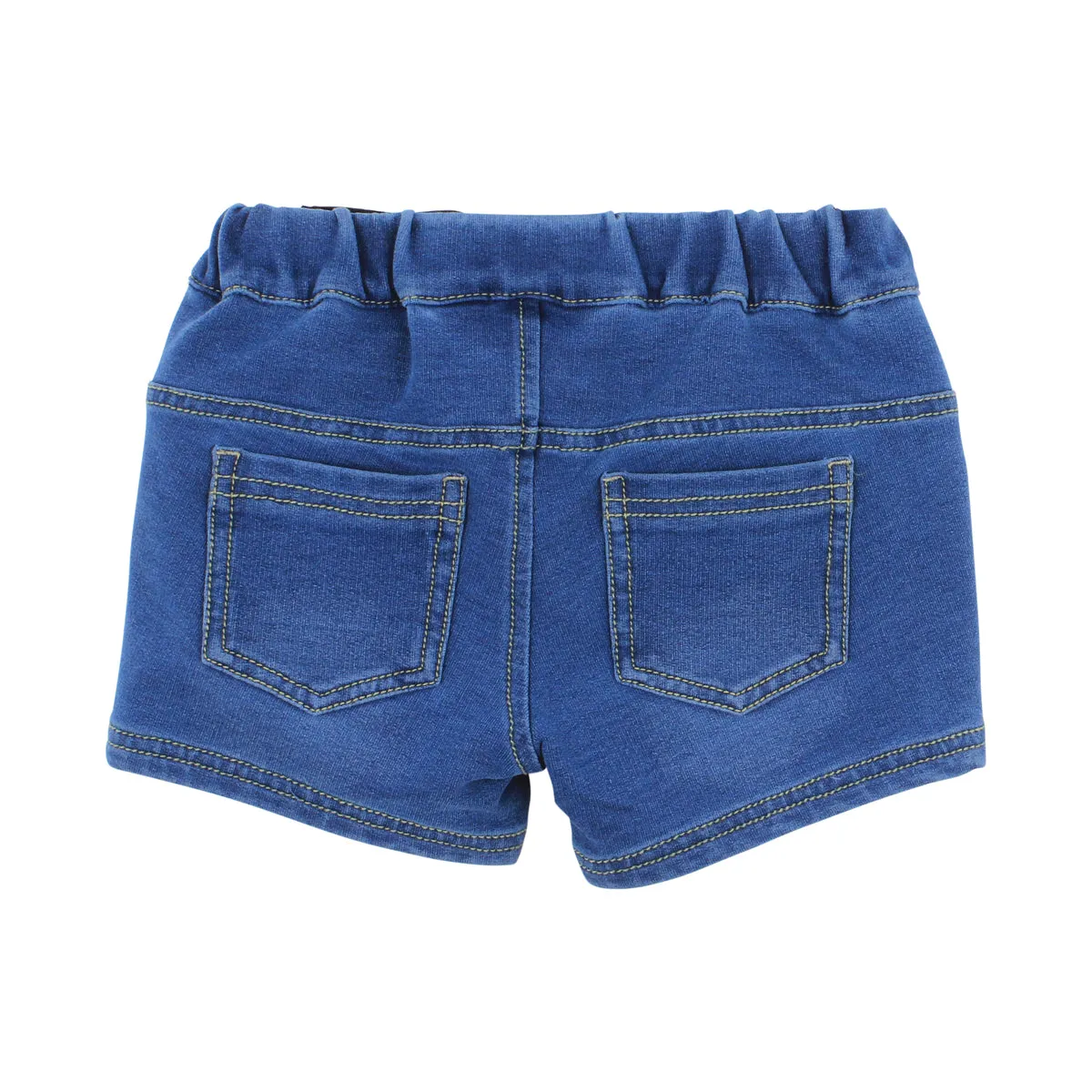 Bebe Blake Knit Denim Shorts in Indigo