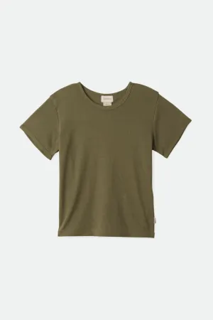 Betty Baby Tee - Olive Surplus