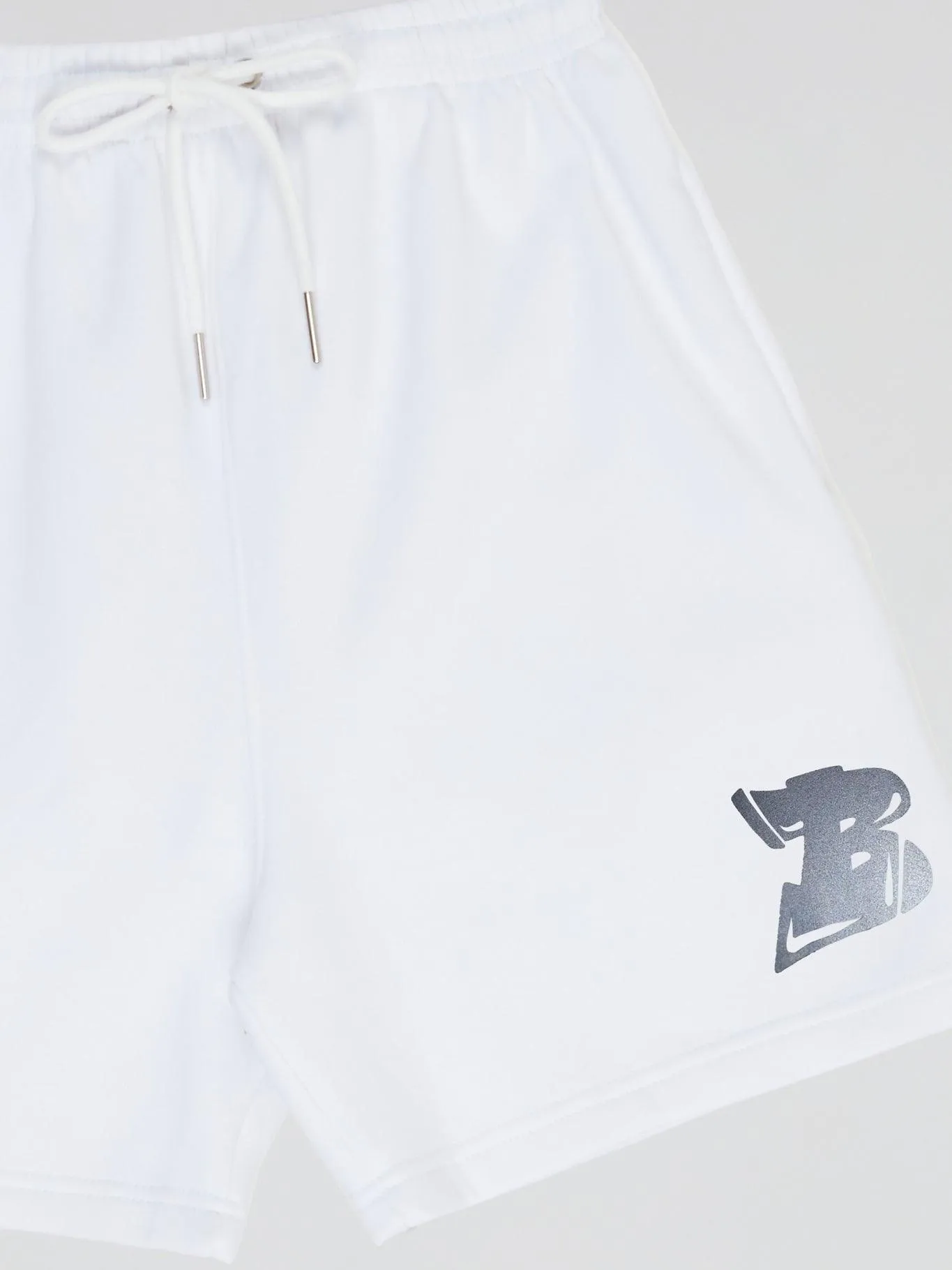 Bhype Society - Bhype Logo Essentials White Shorts