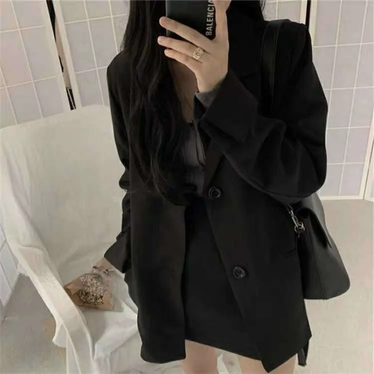 Blazer Women Western Country Trendy Korean Loose Suit Student Outerwear