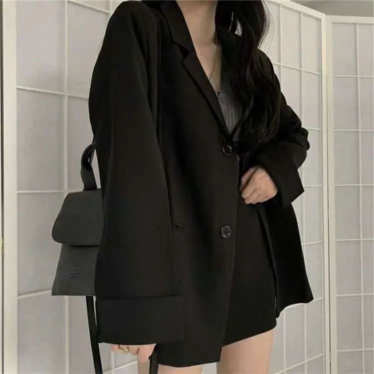 Blazer Women Western Country Trendy Korean Loose Suit Student Outerwear