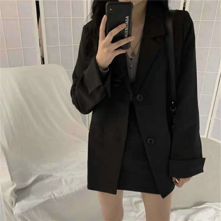 Blazer Women Western Country Trendy Korean Loose Suit Student Outerwear