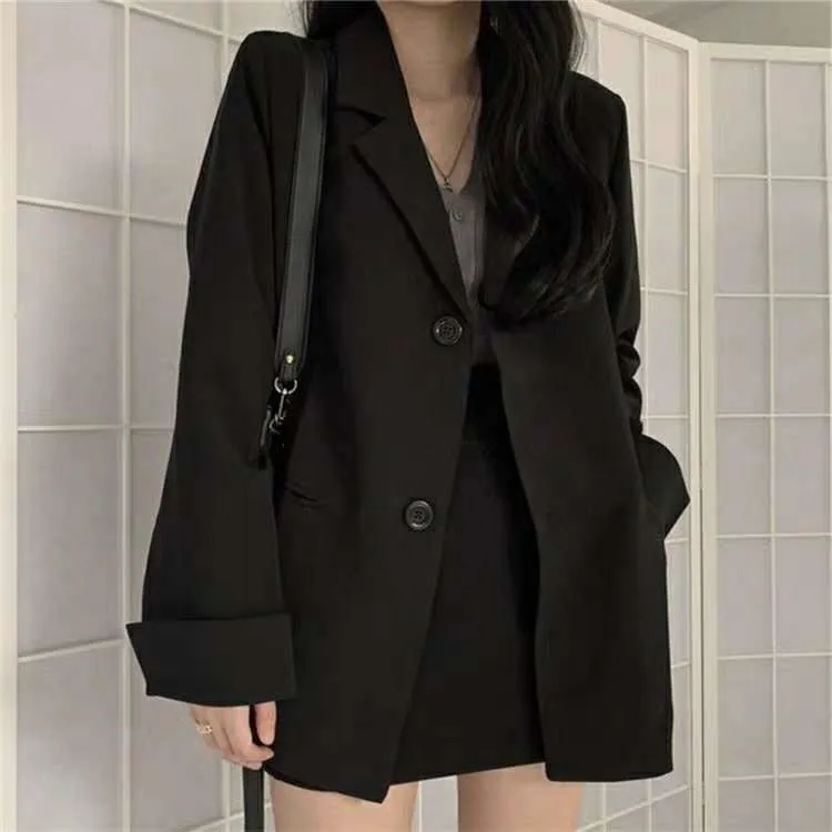 Blazer Women Western Country Trendy Korean Loose Suit Student Outerwear