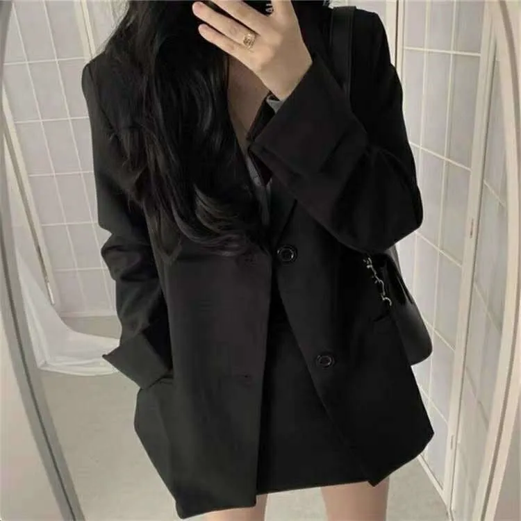 Blazer Women Western Country Trendy Korean Loose Suit Student Outerwear