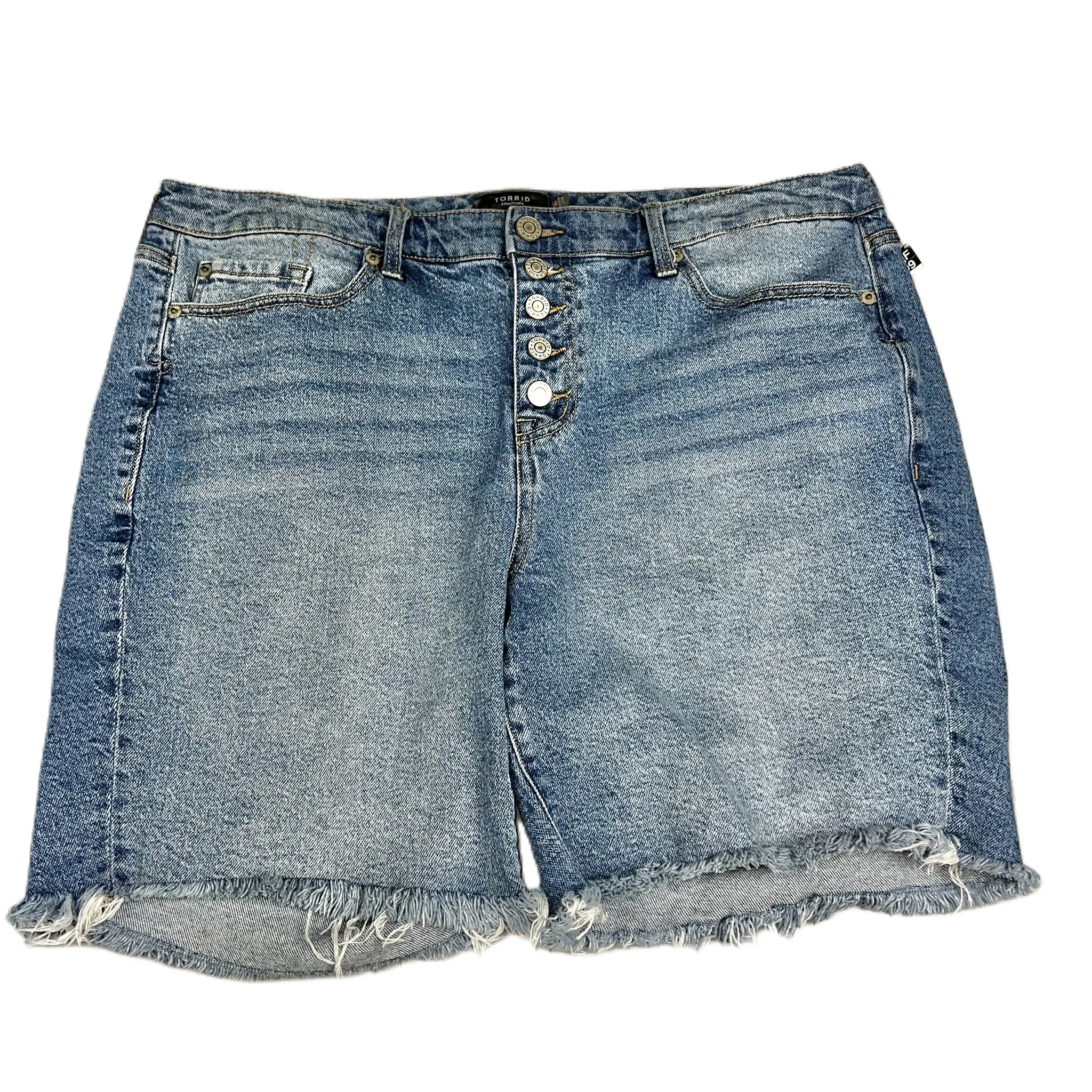 Blue Denim Shorts By Torrid, Size: 16