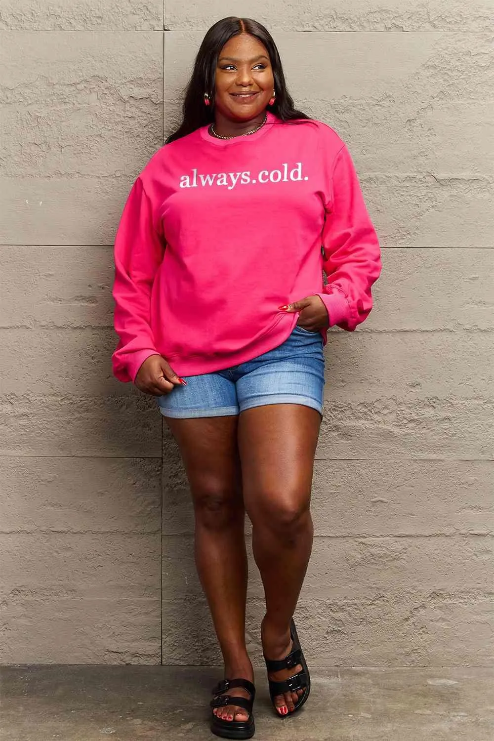 Cozy Love Always Oversized Graphic Sweater for Ultimate Comfort