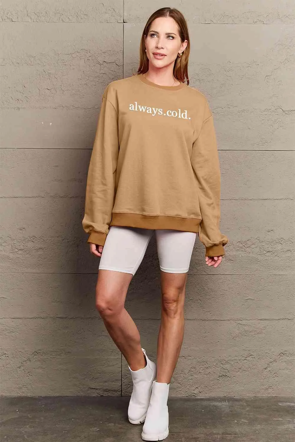 Cozy Love Always Oversized Graphic Sweater for Ultimate Comfort