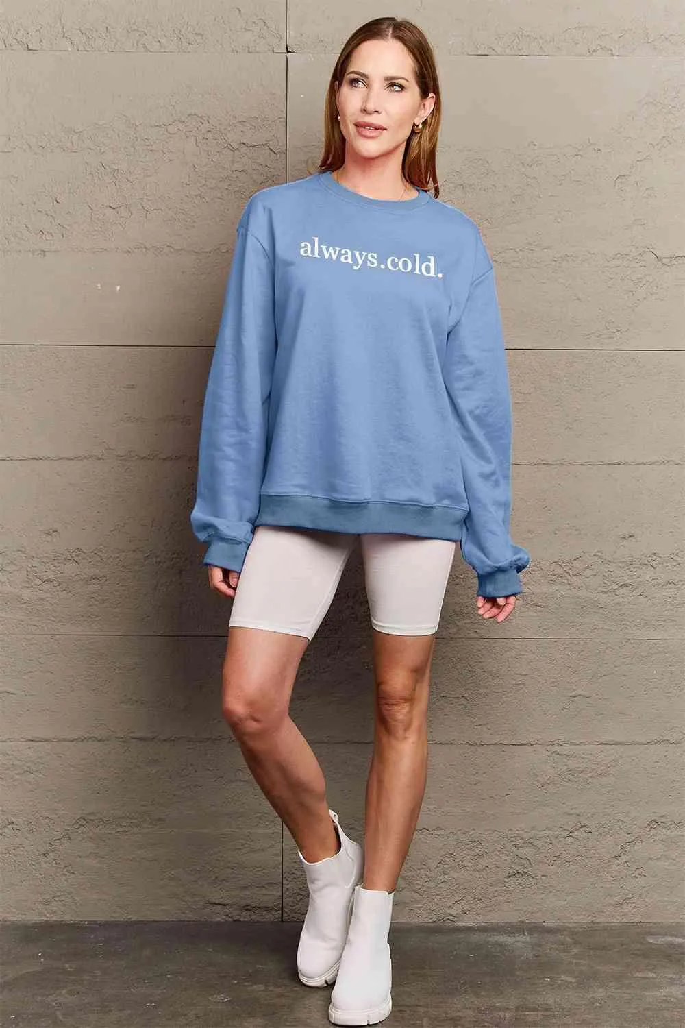 Cozy Love Always Oversized Graphic Sweater for Ultimate Comfort