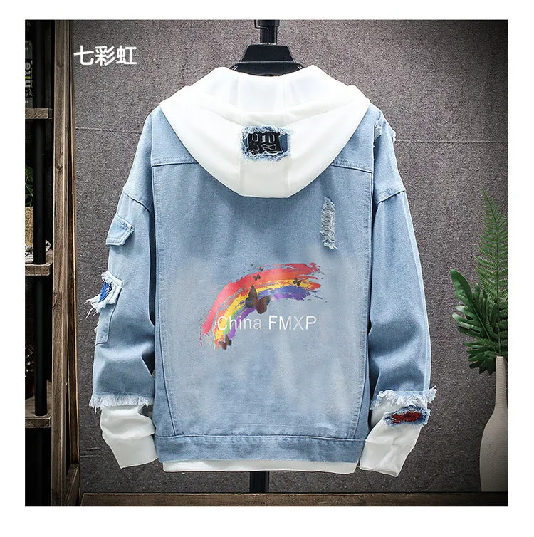 Denim Loose Trendy Jacket Tops Outerwear