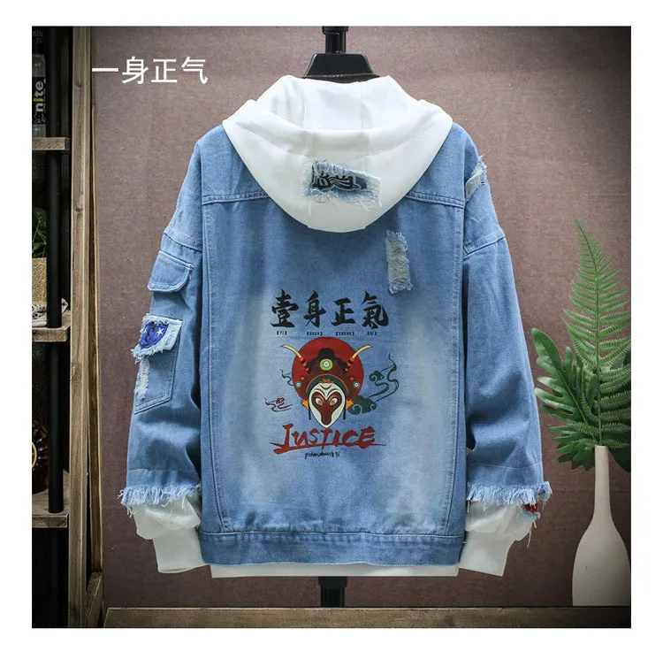 Denim Loose Trendy Jacket Tops Outerwear