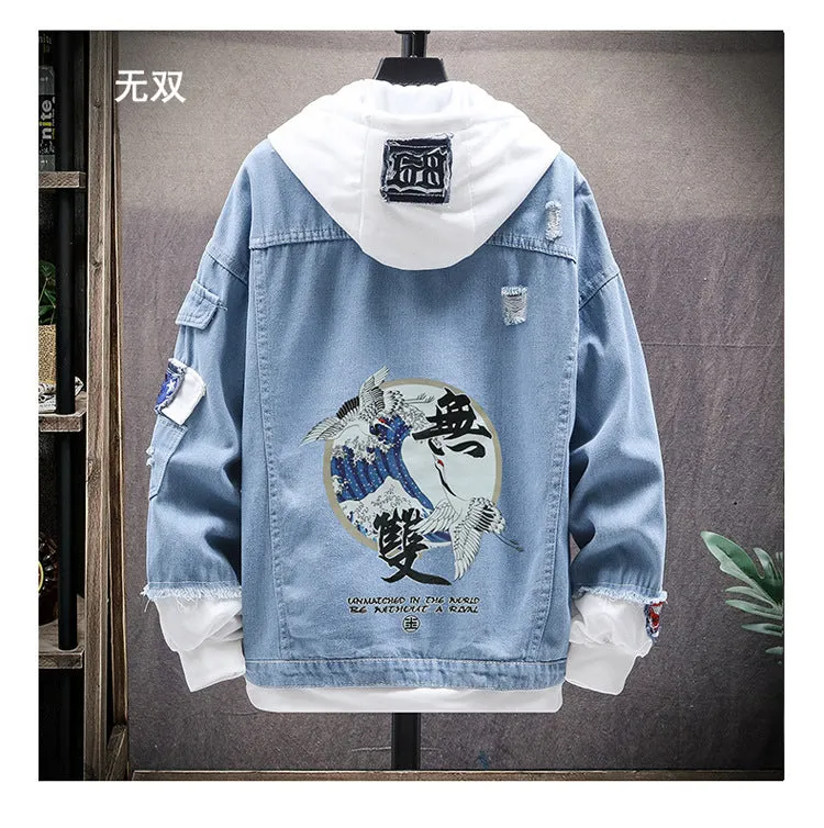 Denim Loose Trendy Jacket Tops Outerwear