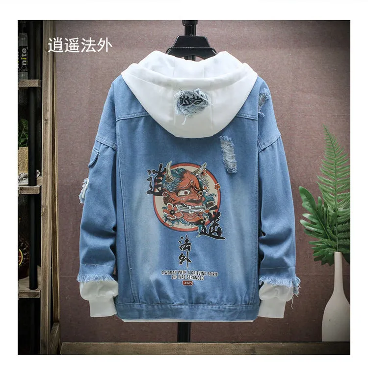 Denim Loose Trendy Jacket Tops Outerwear