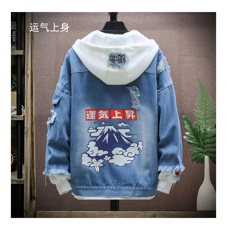 Denim Loose Trendy Jacket Tops Outerwear