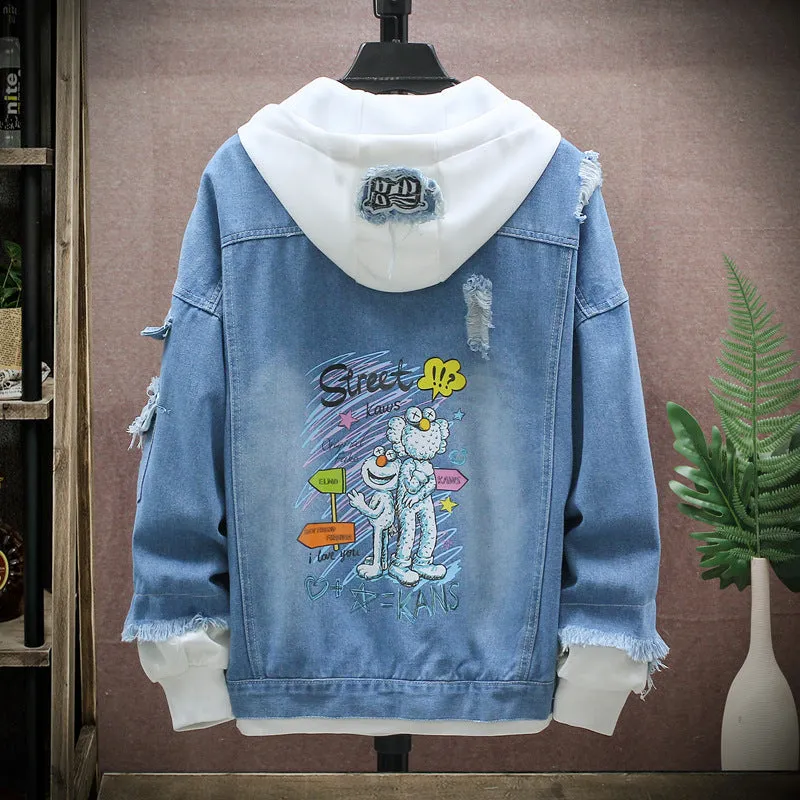 Denim Loose Trendy Jacket Tops Outerwear