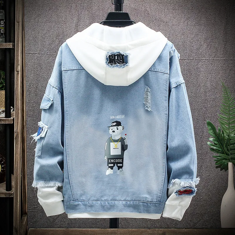 Denim Loose Trendy Jacket Tops Outerwear