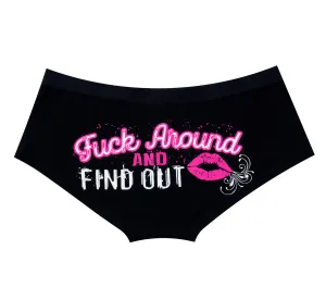 Dream Apparel FUCK AROUND AND FIND OUT Men's Underwear Boxer Low Rise Brief Underpants Shorts