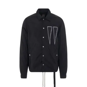 DRKSHDW Snapfront Woven Jacket in Black