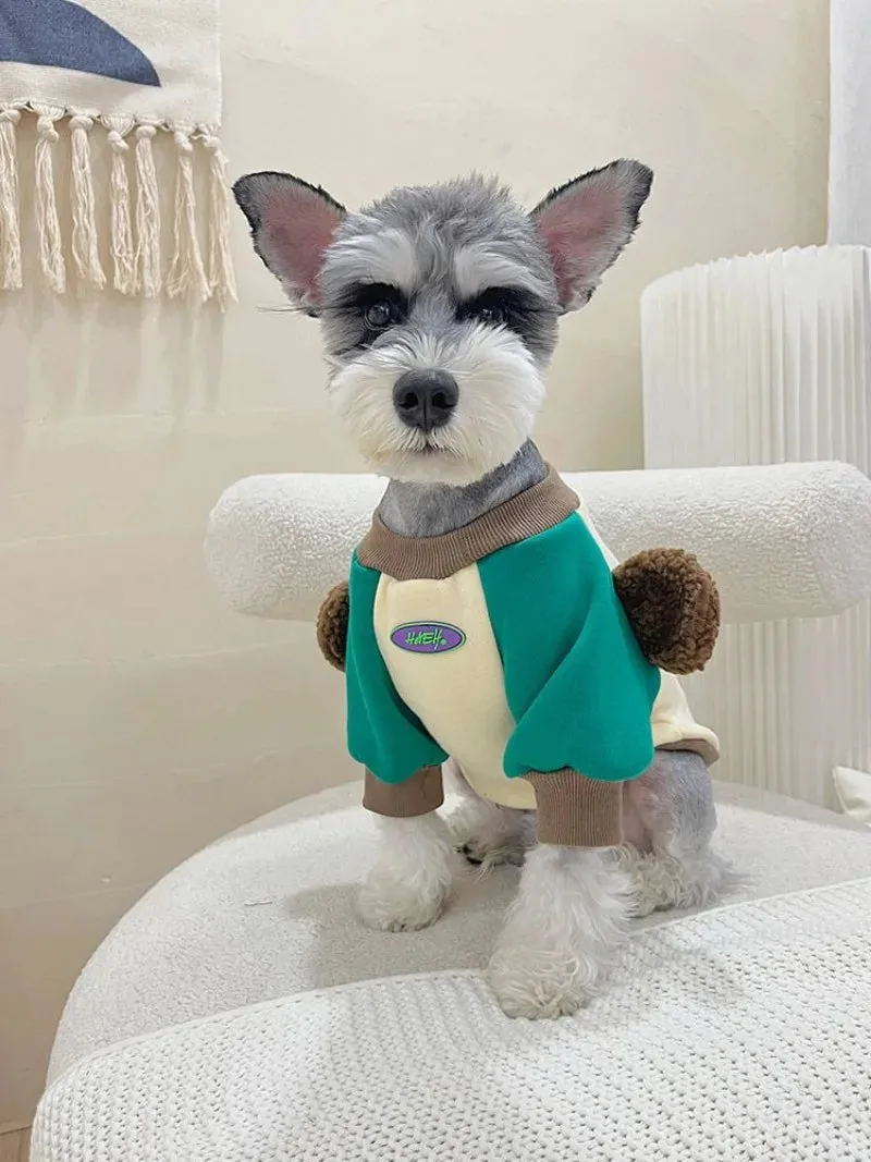 Get Your Pet Ready for Cozy Adventures with the Bear Hoodie Pet Clothes: Thicker, Warm, and Oh-So-Cute - Perfect for Autumn-Winter Fashion for Boys, Girls, Cats, and French Bulldogs in Adorable Apricot!