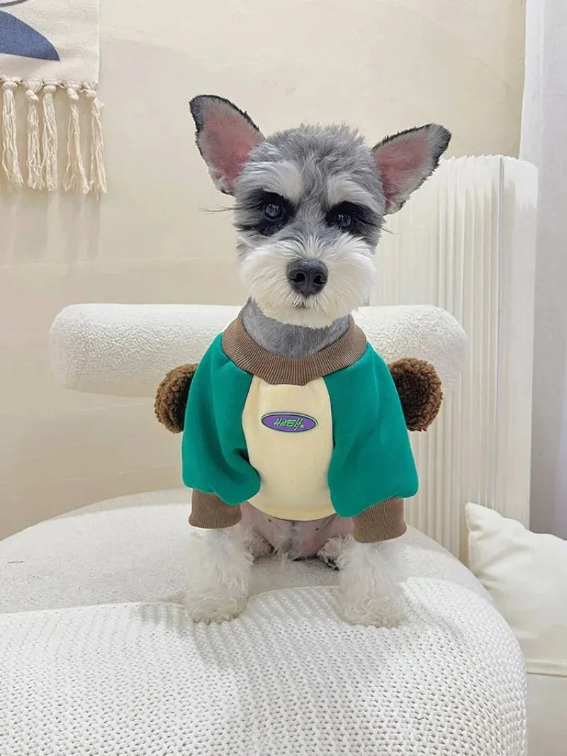 Get Your Pet Ready for Cozy Adventures with the Bear Hoodie Pet Clothes: Thicker, Warm, and Oh-So-Cute - Perfect for Autumn-Winter Fashion for Boys, Girls, Cats, and French Bulldogs in Adorable Apricot!