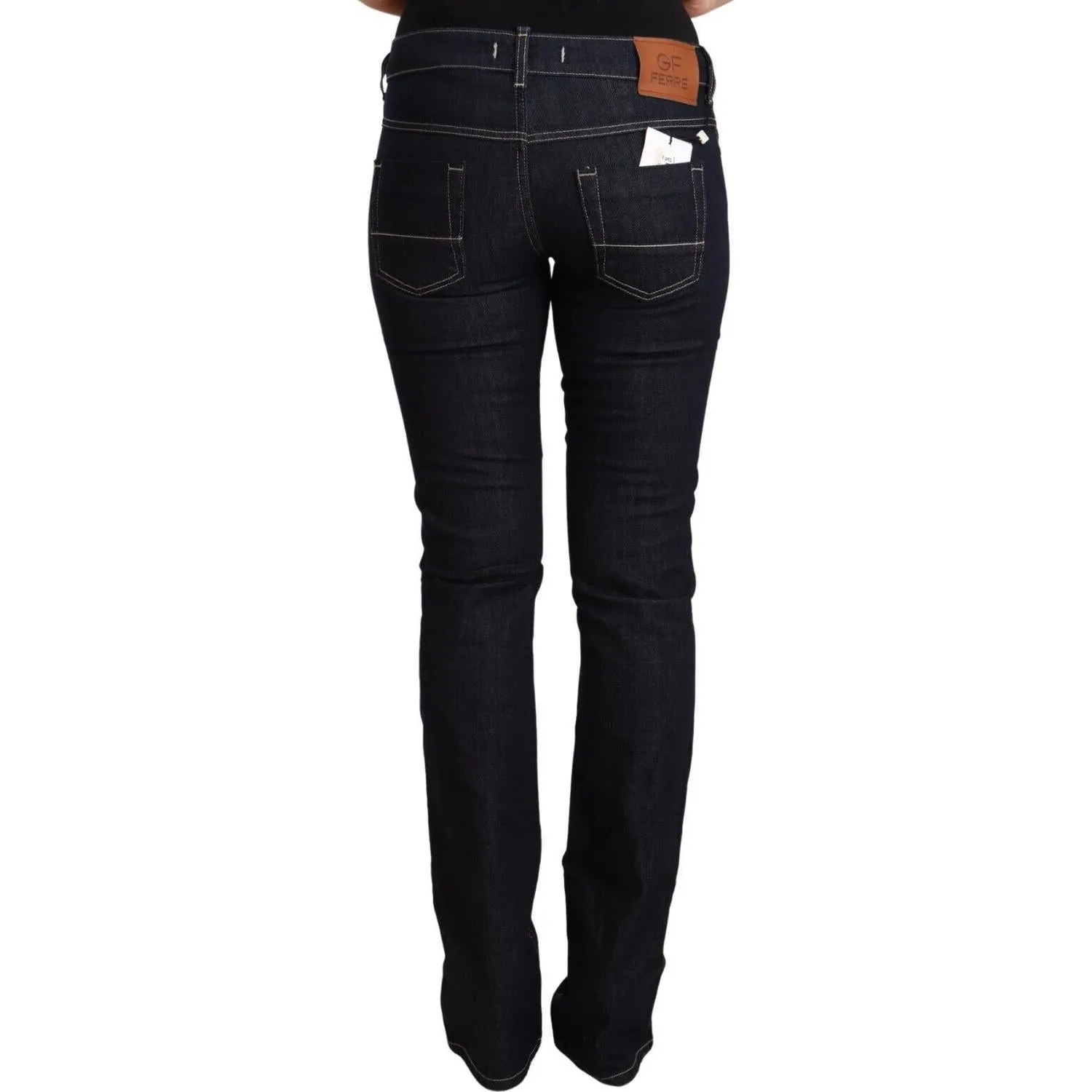 GF Ferre Chic Low Waist Skinny Jeans in Timeless Black