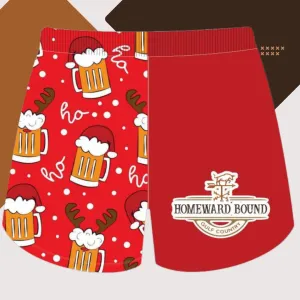 HBGC Xmas Beers footy shorts