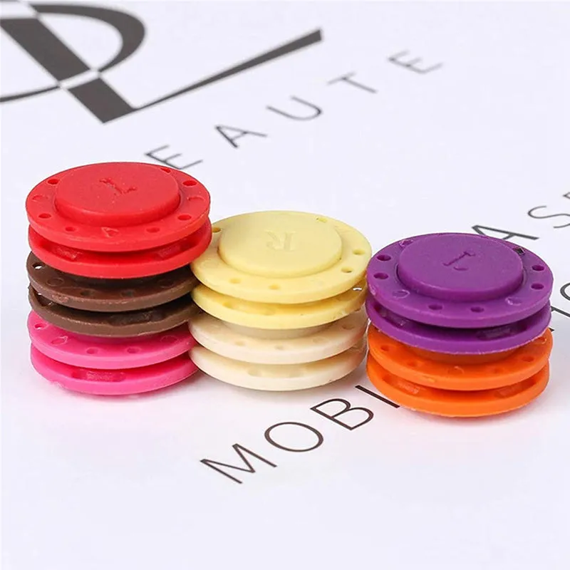 High-Grade Invisible Plastic Magnet Button 10PCS Buckle Clothing Decoration Handwork Sewing Set DIY Scrapbook Clothing Crafts Acc