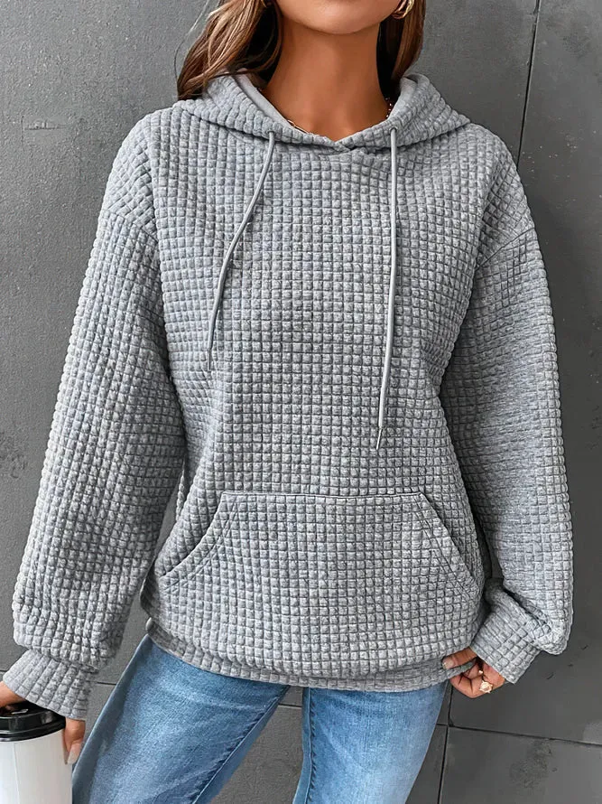 Ivyshape | Army Sweater with Hood for Women