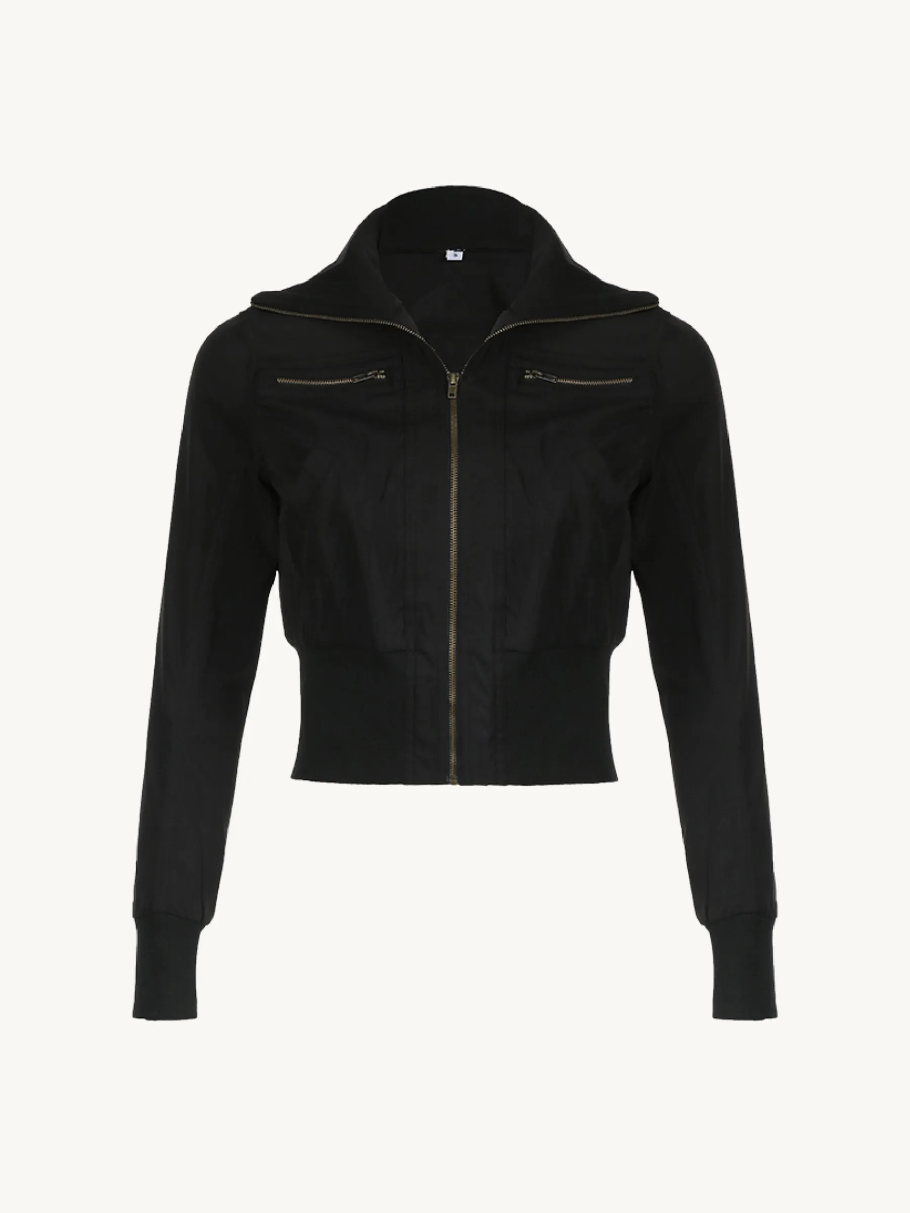 Janell Zip-Up Cropped Jacket