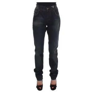 John Galliano Chic Boyfriend Fit Blue Jeans