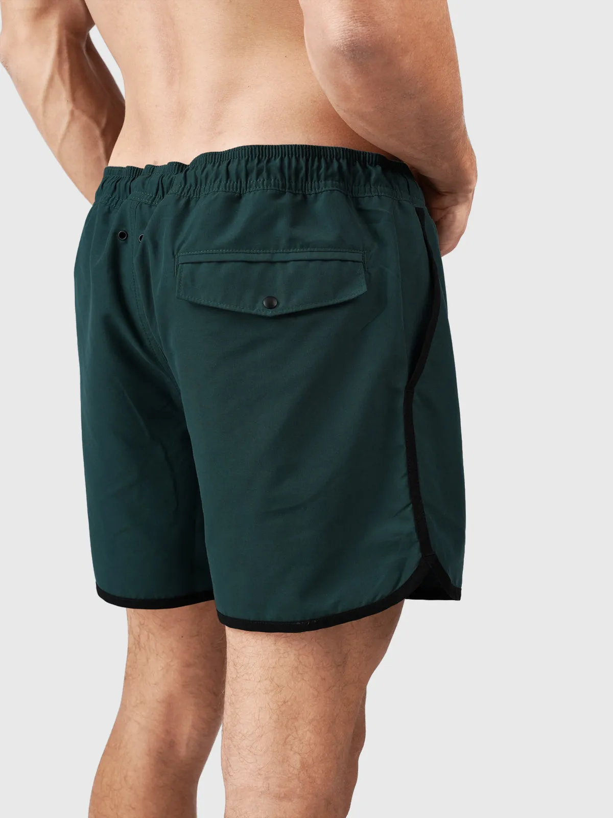 Lazon Men Short Swim Shorts | Green