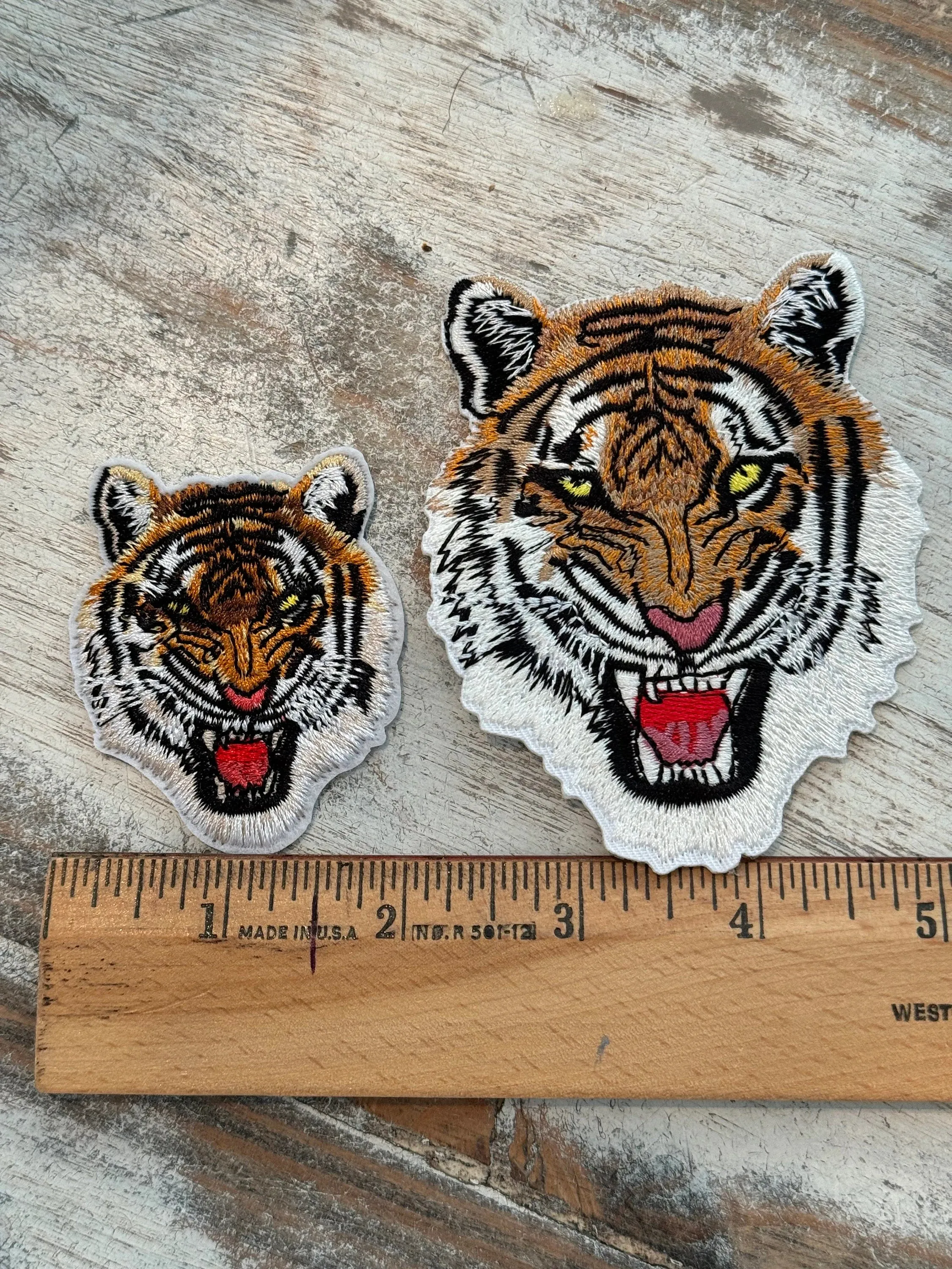 Lions, Tigers & Other Cats Mascot Iron On Patches