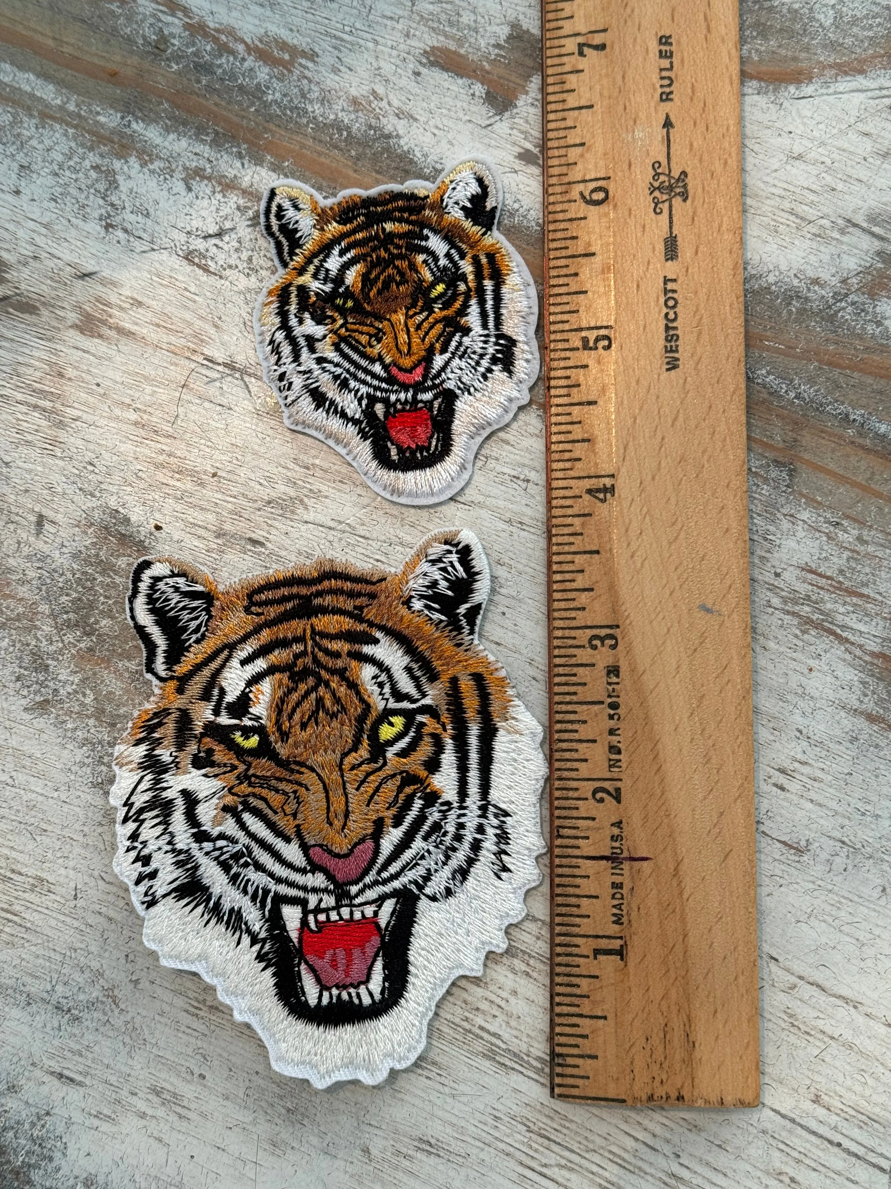 Lions, Tigers & Other Cats Mascot Iron On Patches