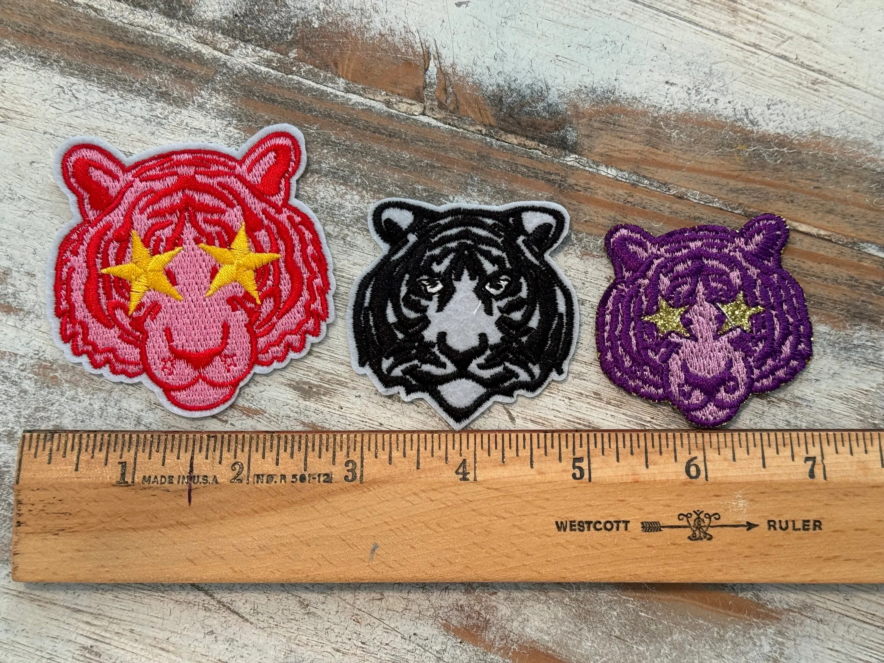 Lions, Tigers & Other Cats Mascot Iron On Patches