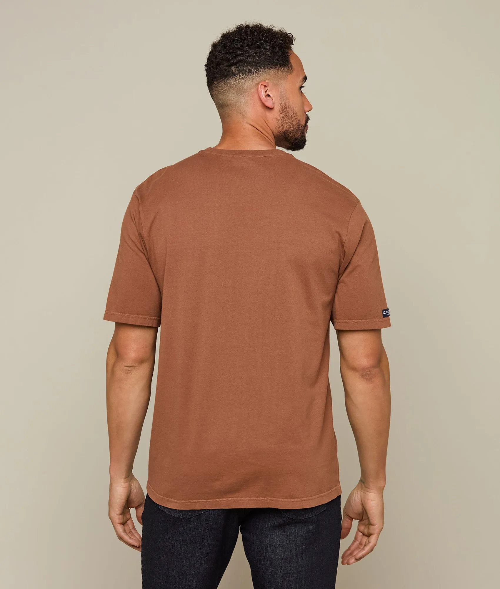 Lucchese Badge Tee :: Tobacco