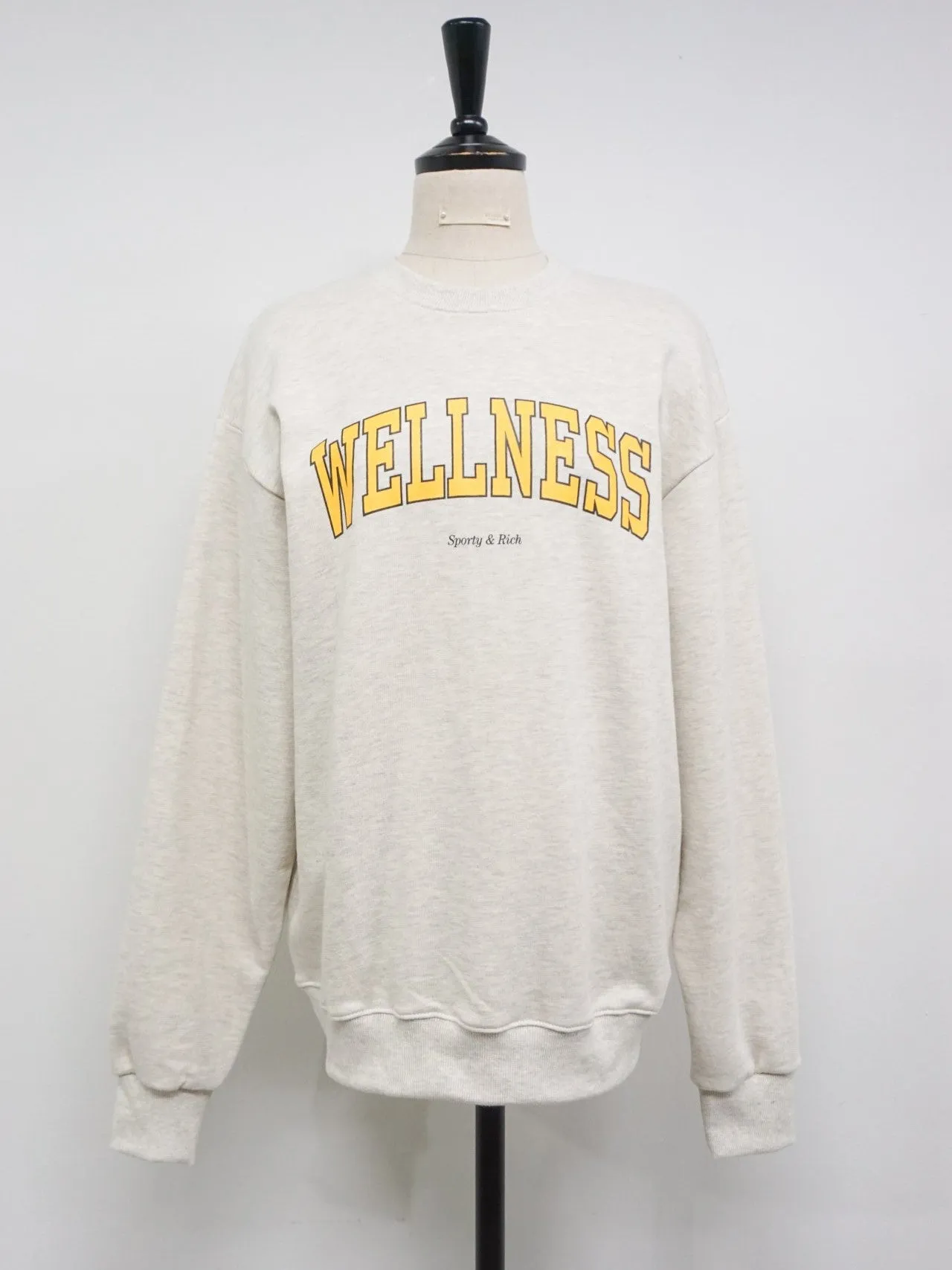 PRINTED WELLNESS COTTON SWEATSHIRT