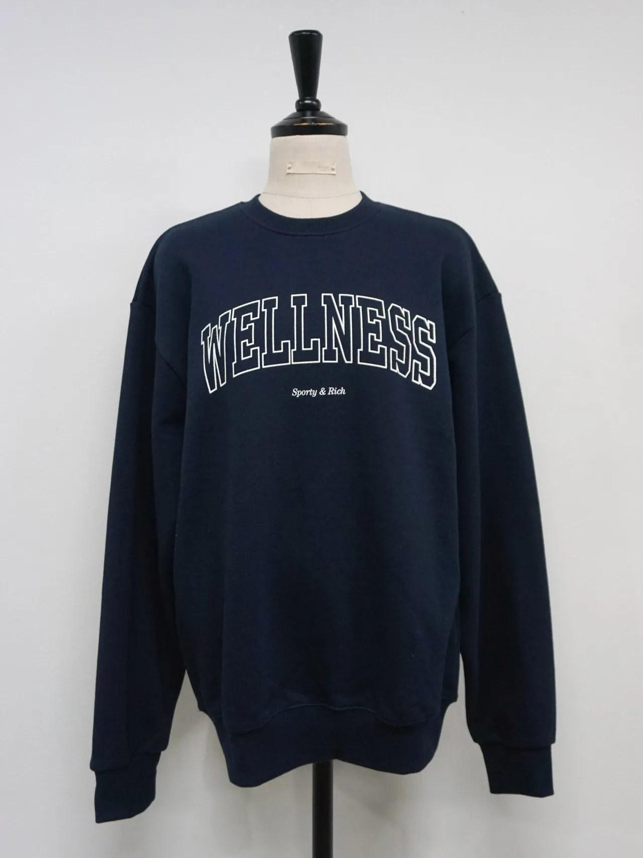 PRINTED WELLNESS COTTON SWEATSHIRT