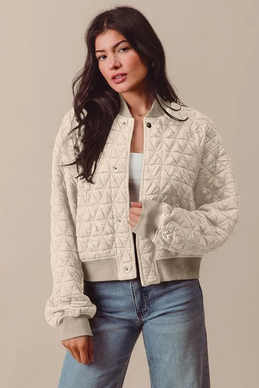 Quilted Blair Bomber Jacket