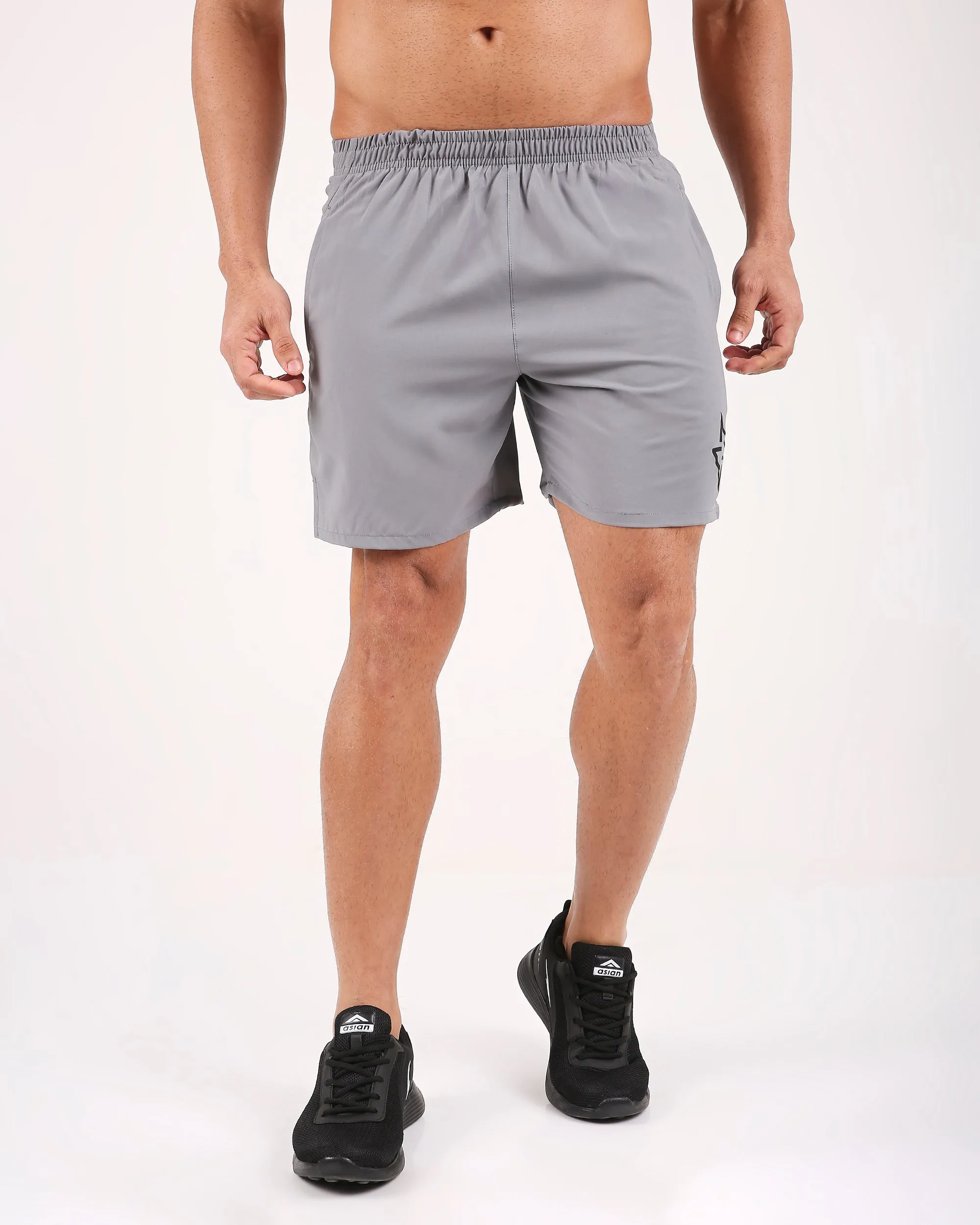 RUN - SMOKE GREY SHORTS