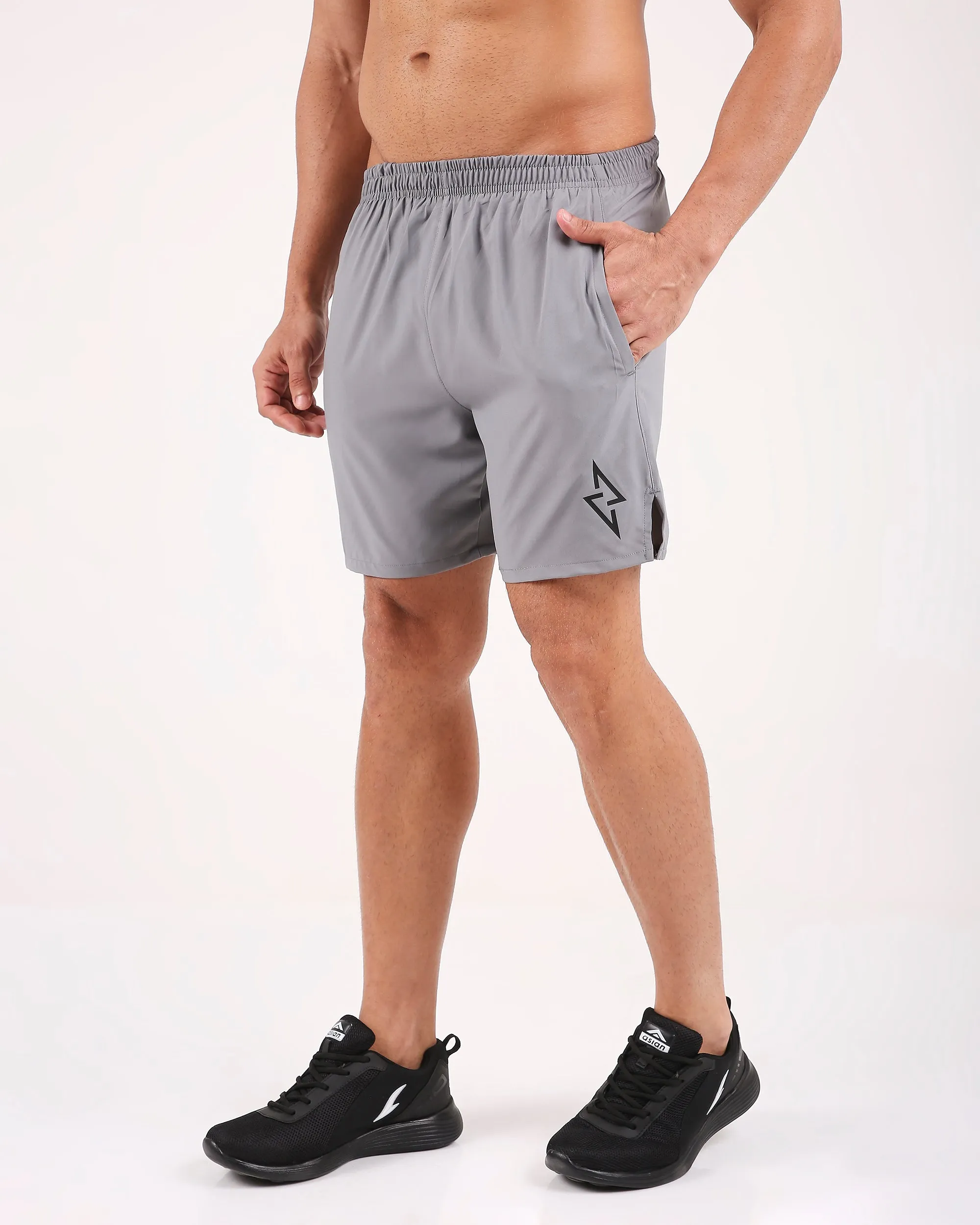 RUN - SMOKE GREY SHORTS