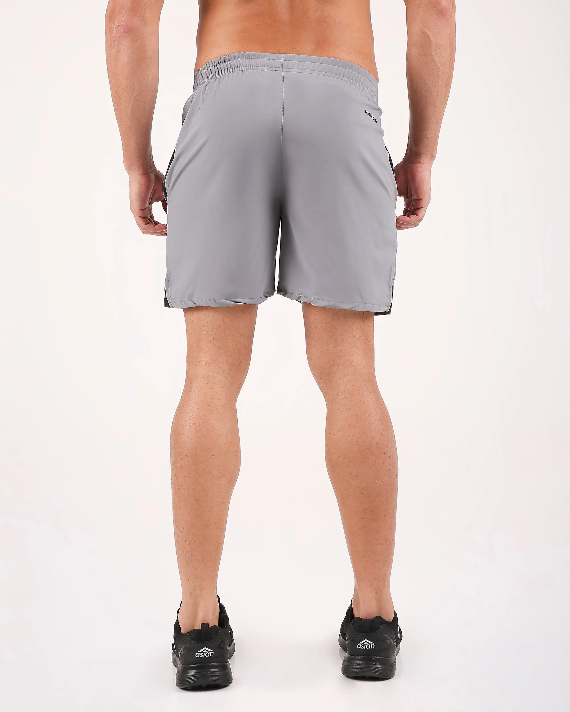 RUN - SMOKE GREY SHORTS