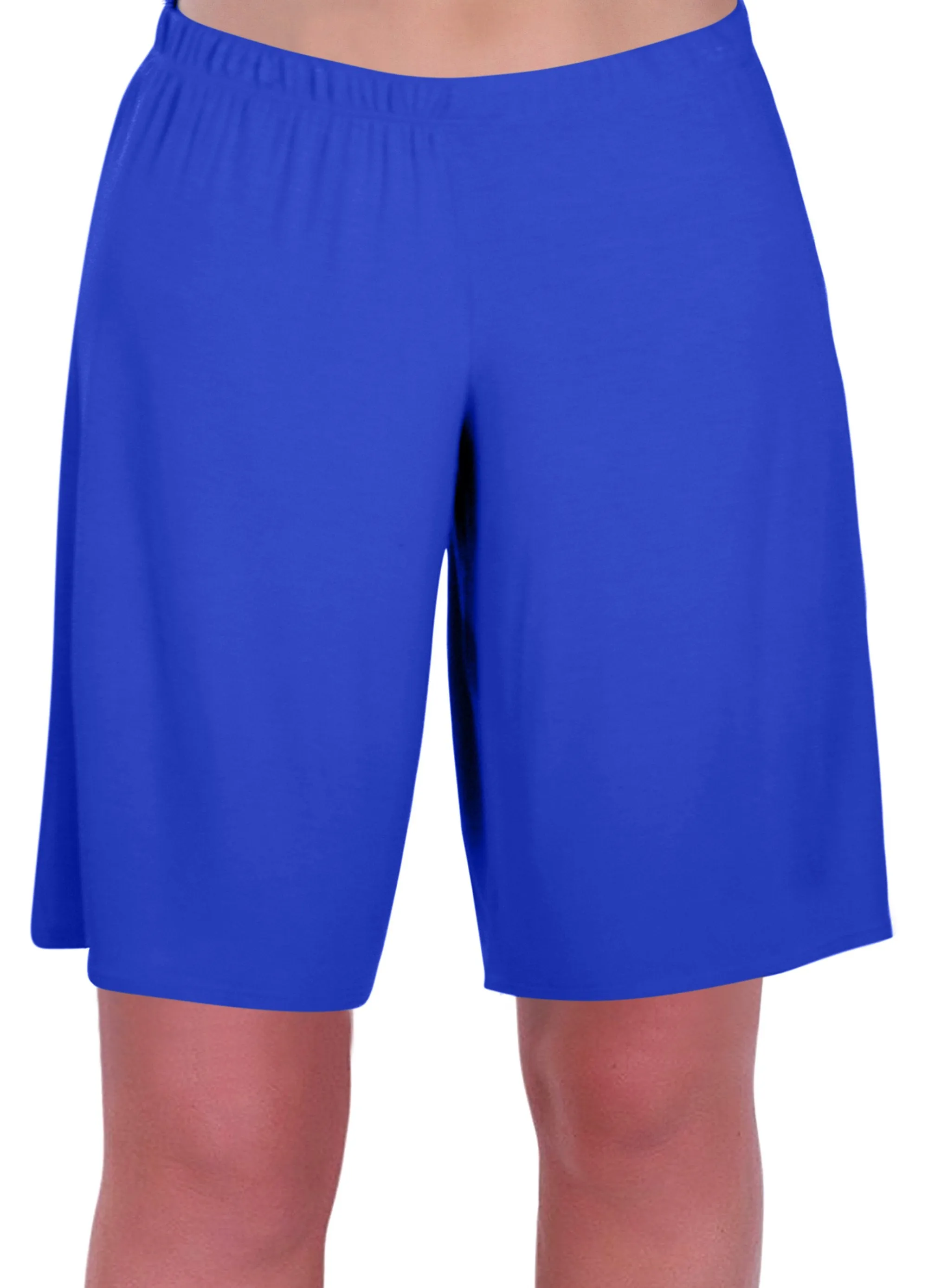 Star Jersey Elasticized Stretch Womens Plus Size Shorts